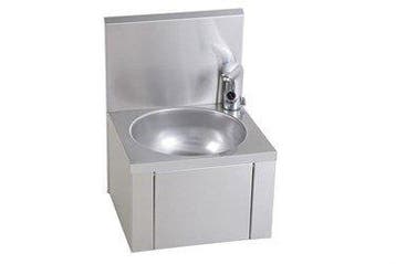 RVS Wasbak rond met rugwand | 38 x 35 cm, Verzenden