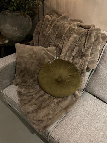 Bontkussen faux fur Cosy blanca grey 45 x 45 cm, Ophalen of Verzenden, Nieuw