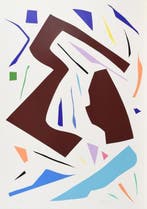 Imi Knoebel (1940) - Messerschnitte o.T. - Serigraph - 100 x, Antiek en Kunst