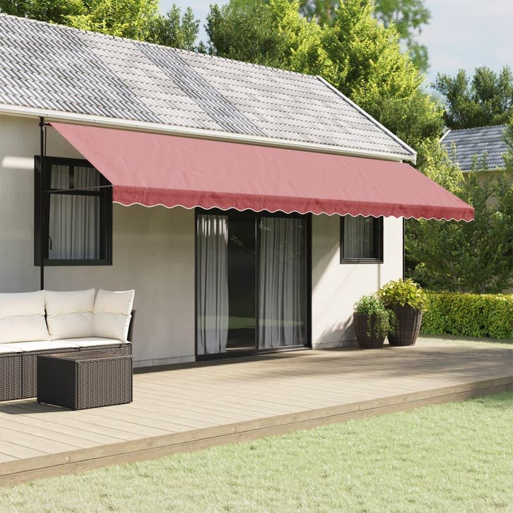 vidaXL Vervangingsdoek voor luifelrok gestreept 6 m, Tuin en Terras, Zonneschermen, Nieuw, Verzenden