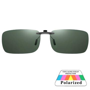 Fako Sunglasses - Clip On Voorzet Zonnebril Gun Metal -, Verzenden, Nieuw