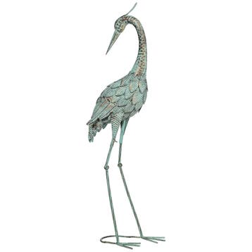 Reiher-Tuinbeeld Metaal-Vogel Buiten-Beeld 88 Cm Staande Scu, Verzenden, Nieuw