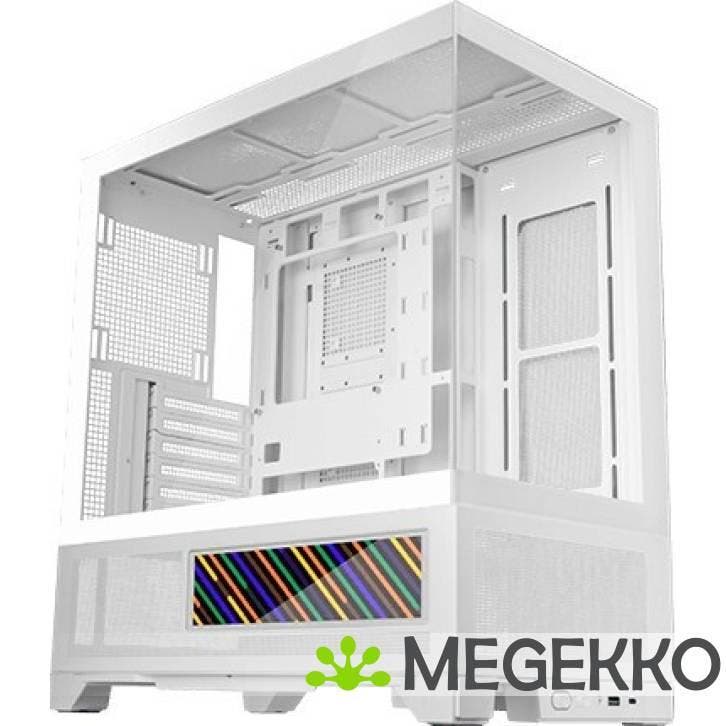Mars Gaming MC-LCDX Midi Tower Wit, Computers en Software, Computerbehuizingen, Nieuw, Verzenden