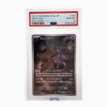 Pokémon - 1 Graded card - Mewtwo 183/165 Full art, Foil -, Nieuw