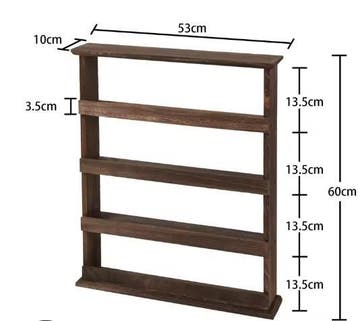 Zwevend 4-Lagen Houten Opbergrek, Huis en Inrichting, Kasten | Wandmeubels, Verzenden, Nieuw