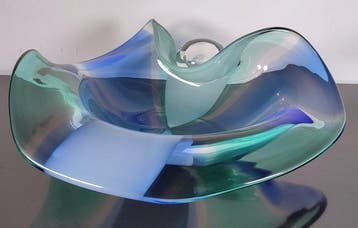 Seguso Arte Vetro - Fruitschaal - Muranoglas, 47 cm