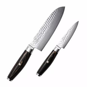 Yaxell KETU – 2-delige Messenset – Santokumes 16,5 cm &, Ophalen of Verzenden, Nieuw, Hout