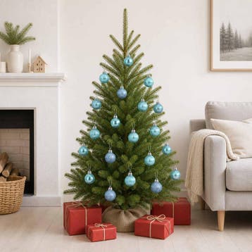vidaXL Kerstballen set 150 st Turquoise 3 cm Polystyreen, Verzenden, Nieuw