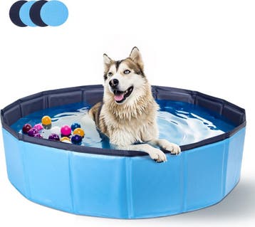 Hondenzwembad - 160x30cm - Dierenzwembad - Zwembad hond - Bl, Dieren en Toebehoren, Verzenden, Zo goed als nieuw