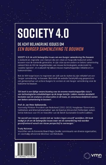 Society 4.0 9789462157934 Bob de Wit, Boeken, Verzenden, Zo goed als nieuw, Bob de Wit