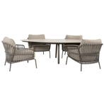Salute Capalbio low dining tuinset 220x105xH69 cm 5 delig, Ophalen of Verzenden, Nieuw