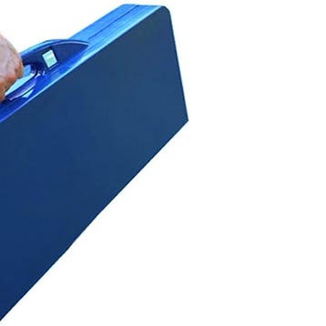Campingtafel Blauw Zilver Aluminium Kunststof 137x85x65cm, Caravans en Kamperen, Verzenden, Nieuw