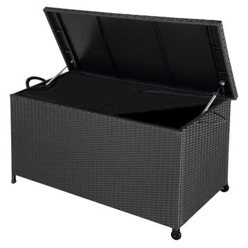 Kussenbox / Opbergbox - Polyrotan - 117x53x60cm - Incl. 2 Wi, Huis en Inrichting, Verzenden, Nieuw