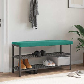 vidaXL Bankkussen fluweel Turquoise Diepte 35 cm, Verzenden, Nieuw