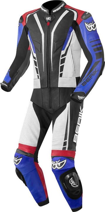 Berik XR-Ace Zwart Wit Rood Blauw 2-Delig Motorpak, Nieuw met kaartje, Berik, Heren, Combipak
