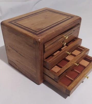 Bureauset - Hout (Walnoot), Verzamelen, Nieuw
