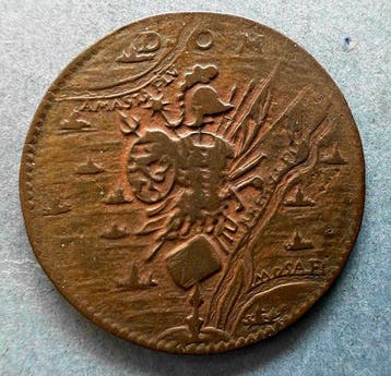 Spaanse Nederlanden. Jeton 1597 - Overwinning bij Turnhout