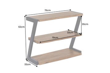 Schoenenrek MAMMUT 75 cm, acaciahout, bruine honingkleurige, Ophalen of Verzenden, Nieuw