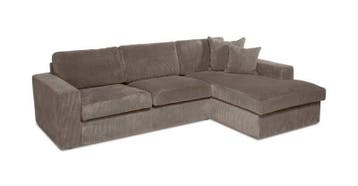 Loungebank Leiden - loungebanken - Taupe, Nieuw, 150 cm of meer, Stof, 200 tot 250 cm