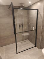 Inloopdouche 120x200 mat zwart - 0032, Ophalen, Nieuw, Glas, Douche