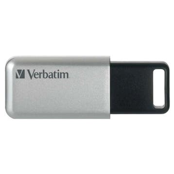 Verbatim Secure Pro - USB-Stick 3.0 16 GB - Zilver, Computers en Software, Verzenden, Nieuw, VERBATIM