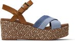 Toms Willow Dames Wedge - Navy - Maat 36, Verzenden, Nieuw