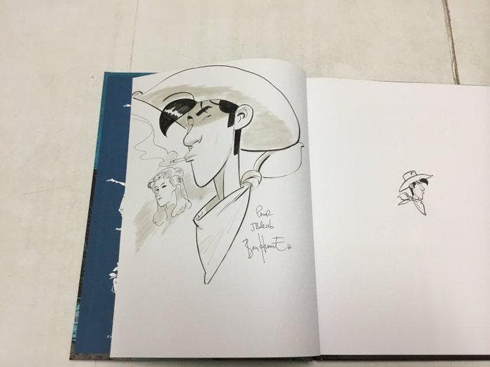 Mathieu Bonhomme - Lucky Luke T1 + T3 + dédicace - 2x C -, Boeken, Stripboeken