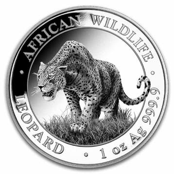 Somalia Leopard 1 oz 2023 (30.000 oplage), Verzenden, Overige landen, Losse munt, Zilver