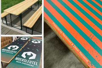 Rockwood® Biertafel Wrappen met eigen Logo of Visual 2.20m, Ophalen of Verzenden, Nieuw, Overige typen, Overige