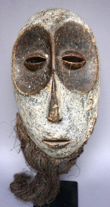 Indrukwekkende Bembe-masker met baard - Bembe - DR Congo