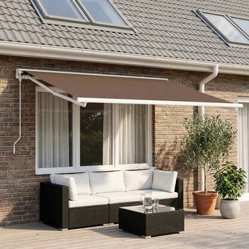 vidaXL Vervangingsdoek voor zonnescherm Beige 300 x 250 cm, Verzenden, Nieuw