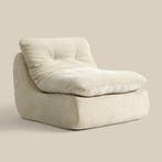 *WOONWINKEL* Creme Lounge Fauteuil Retro, Huis en Inrichting, Fauteuils, Verzenden, Nieuw, Stof