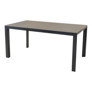 Geneva eettafel 160x90 cm - matt antraciet, Ophalen of Verzenden, Nieuw