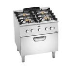 GGM Gastro | Gasfornuis - Paolo 700 - 800x730mm - 28,7 kW -, Witgoed en Apparatuur, Verzenden, Nieuw, Inbouw