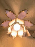 Plafondlamp - Messing, Kristal - Hanglamp vintage