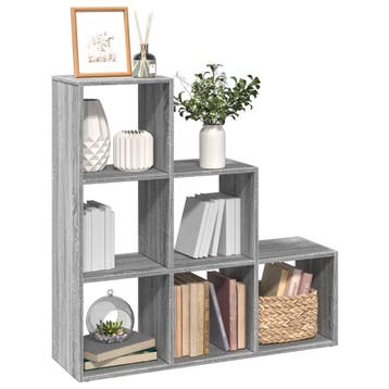 vidaXL Kamerscherm / boekenkast 3-laags 99x29x99 cm hout, Minder dan 50 cm, Verzenden, Nieuw, Minder dan 100 cm
