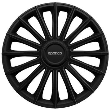 4-Delige Sparco Wieldoppen  Treviso 13-inch zwart, Verzenden, Nieuw