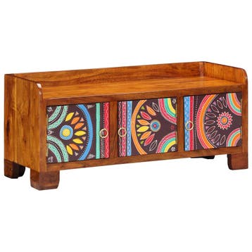 vidaXL Schoenenkast Multikleur 90 x 35 x 40 cm Massief, Verzenden, Nieuw