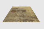 Vintage katoenen vloerkleed MODERN ART 240x160cm zandbruin, Ophalen of Verzenden, Nieuw