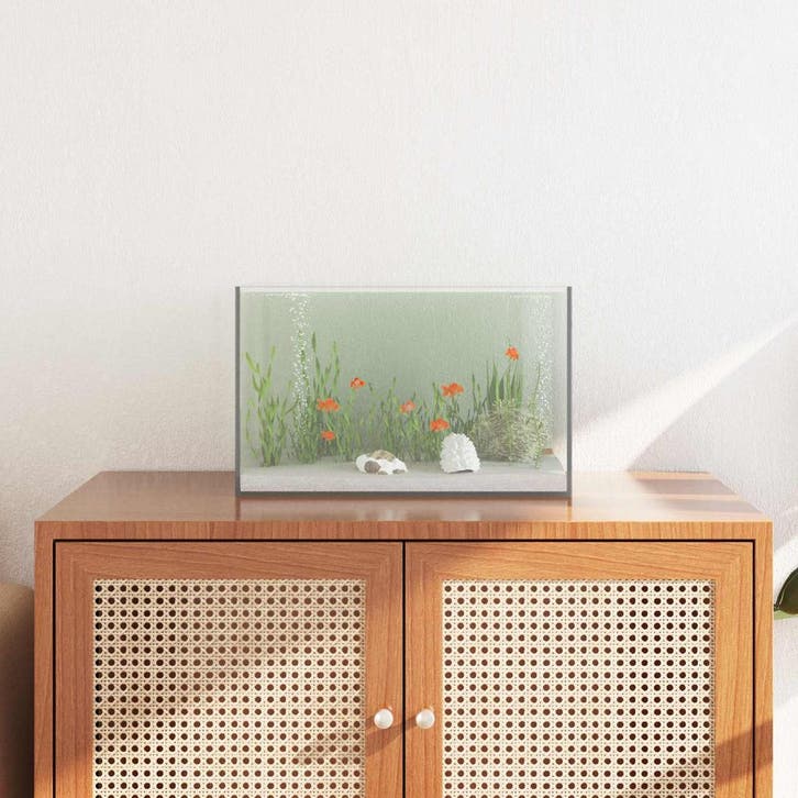 vidaXL Aquarium met opslag Doorzichtig 40 x 25 x 25 cm Glas, Dieren en Toebehoren, Overige Dieren-accessoires, Nieuw, Verzenden