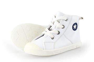 Jopper Hoge sneakers Jongens in maat 24 Wit, Verzenden, Schoenen, Zo goed als nieuw, Jongen of Meisje