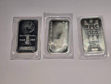 3 Troy Ounce - Zilver .999 - various refineries