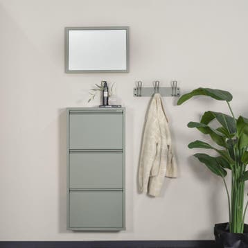 Spinder Design Billy 3 schoenenkast - dusty green, Verzenden, Nieuw
