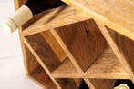 Massief houten wijnrek CUBUS 40cm mango handgemaakte, Ophalen of Verzenden, Nieuw