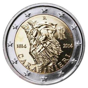 Italië 2 Euro Carabinieri 2014 UNC, Verzenden