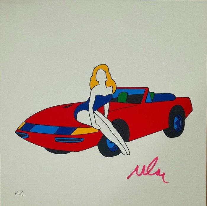 Marco Lodola (1955) - Pin up - serigrafia su cartoncino, Antiek en Kunst, Antiek | Overige Antiek