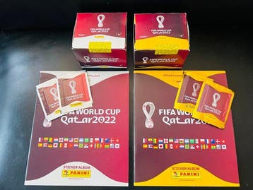 Panini WC Qatar 2022 2 boxes orange and grey edition Booster, Nieuw