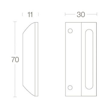Intersteel Sluitplaat voor raamsluiting - messing gelakt, Verzenden, Nieuw