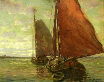 J.H. van Haalen (1942) - Beurtvaart - Tjalken op Zuiderzee