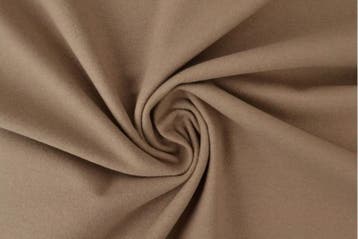 10 meter molton stof - Taupe, Overige kleuren, 120 cm of meer, Ophalen of Verzenden, Katoen